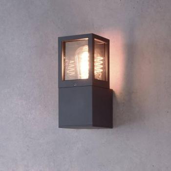 Facado II kültéri fali lámpa, szürke/füstszürke, szélesség 11 cm, IP65 kép