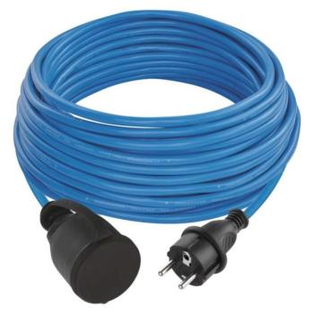 Fagyásálló hosszabbító kábel 20 m, 1 csatlakozó, kék, PVC, 230 V, 1,5 mm2, 250V, IP44, EMOS, P01520W kép