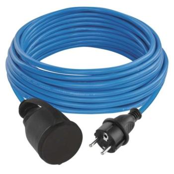 Fagyásálló hosszabbító kábel Cord 10 m, 1 socket, black, PVC, 230 V, 1,5 mm2, 250V, kék, IP44, EMOS, P01510W kép