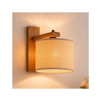 Fali lámpa AIDA 1xE27/15W/230V tölgy/raffia KM-1.98/DĄB RUSTIK/RAFFIA kép