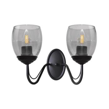 Fali lámpa ALLENA 2xE27/15W/230V K-2961/2 BK+SM kép