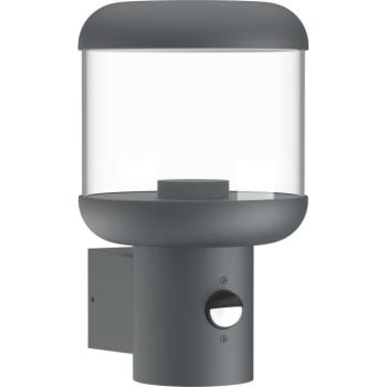 Fali lámpa, alumínium, átlátszó, pc, E27 foglalat, IP54 + pir érzékelő, Optonica, 7425 kép