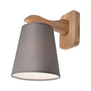 Fali lámpa ANDREA 1xE27/60W/230V tölgy/szürke KM-1.55/S/DĄB kép