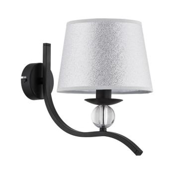 Fali lámpa BARNI 1xE14/10W/230V fekete/ezüst 22940 kép