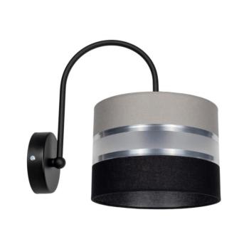 Fali lámpa CORAL 1xE27/60W/230V fekete/szürke 0410 kép