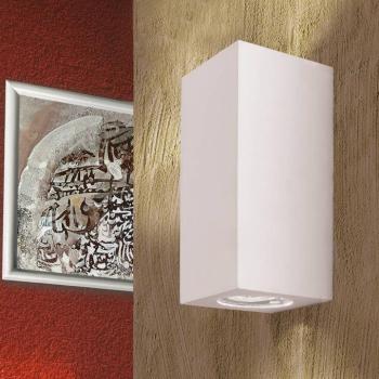 Cube fali világítás, fehér, magasság 15,5 cm, kerámia, felfelé/lefelé kép