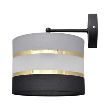Fali lámpa HELEN 1xE27/15W/230V fekete/szürke/arany KK-0801/1 BK-B +GR+GO+MAT+BK kép