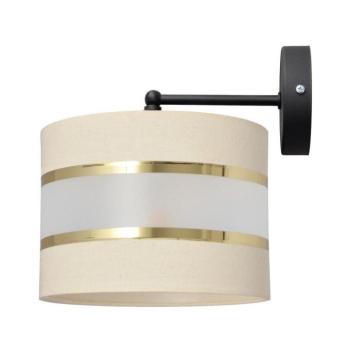 Fali lámpa HELEN 1xE27/15W/230V krém/fekete/arany KK-0801/1 BK-B +EC+GO+MAT kép