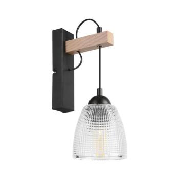 Fali lámpa LEANDRA 1xE27/15W/230V tölgy/fekete KM-1.300/DĄB kép
