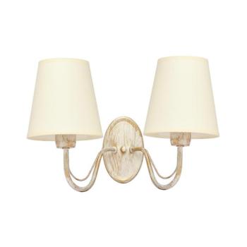 Fali lámpa MALBO 2xE27/15W/230V bézs K-2920/2 WT+AB+EC kép