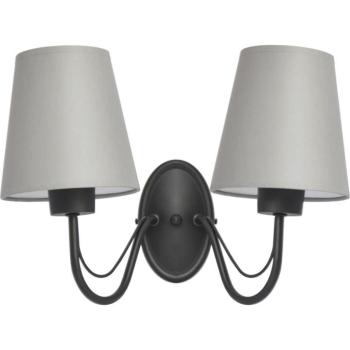 Fali lámpa MALBO 2xE27/15W/230V szürke/fekete K-2920/2 BK+GREY kép