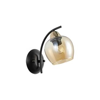 Fali lámpa MERRA 1xE27/40W/230V fekete/bézs 21-35301 kép