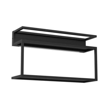 Fali polc LED világítással SHELF 33x60 cm fekete 295 kép