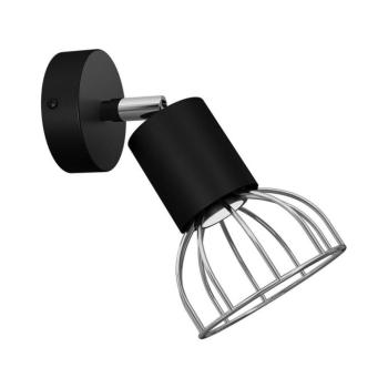 Fali spotlámpa DANTE 1xGU10/25W/230V fekete/fényes króm MLP7356 kép