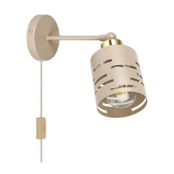Fali spotlámpa kapcsolóval ELEN 1xE27/35W/230V bézs/arany ELEN WALL LIGHT WITH CS BEIGE kép