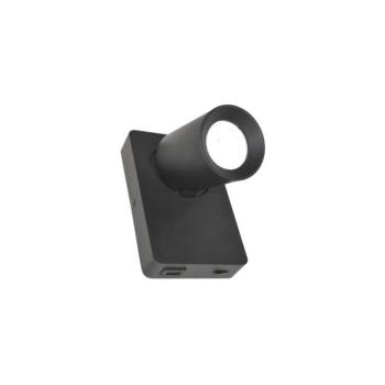 Fali spotlámpa TAFT 1xGU10/30W/230V USB fekete 011177 kép