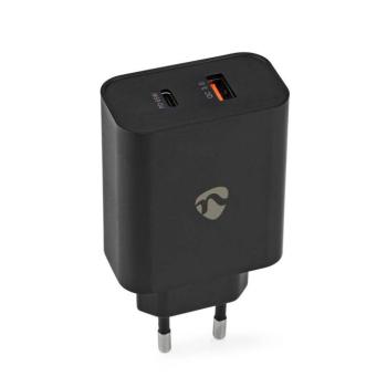 Fali Töltő | 65 W | Gyors töltés funkció | 2.0 / 2.25 A / 3.25 A A | Kimenő csatlakozók száma: 2 | USB-A / USB-C™ | Automatikus Feszültség Kiválasztás kép