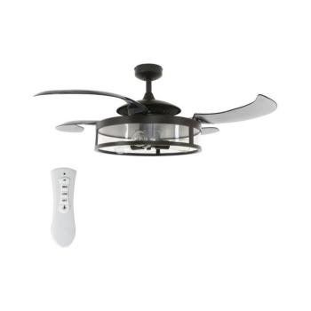 FANAWAY 212927 - LED mennyezeti látor CLASSIC 3xE27/4W/230V fekete + távirányító 212927 kép