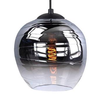Fantasy Apple lámpaernyő, füstszürke, Ø 22 cm, üveg kép
