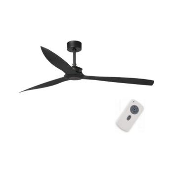 FARO Barcelona FARO 33432 - Mennyezeti látor JUST FAN XL átm. 178 cm fekete + távirányítás 33432 kép