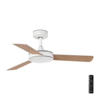 FARO Barcelona FARO 33603DC - Mennyezeti látor MINI MALLORCA S barna/fehér á. 106 cm + távirányítás 33603DC kép