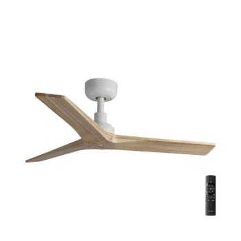 FARO Barcelona FARO 34281 -Mennyezeti látor KLIM S fenyő/fehér átm. 92,5 cm+ távirányítás 34281 kép