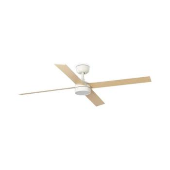 FARO Barcelona FARO 34355WT1S - Dimmelhető LED látor RUDDER L 18W/230V CCT (állítható színhőmérséklet), átmérő 132 cm, bézs/fehér, WT + távirányító 34355WT1S-D kép