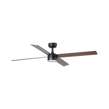 FARO Barcelona FARO 34356WT1S- LED fényerőszabályozható látor RUDDER L 18W/230V CCT átm. 132 cm barna/fekete/fehér + távirányító 34356WT1S-D kép