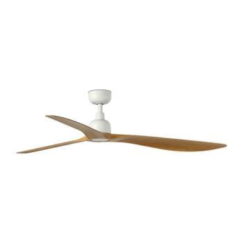 FARO Barcelona FARO 34361WT - Mennyezeti látor OUTWOOD L barna/fehér, átmérő 150 cm WT IP44 + távirányító 34361T kép