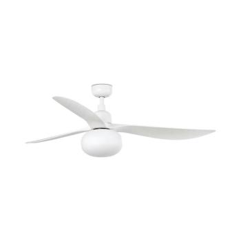 FARO Barcelona FARO 34363WT-11L-Mennyezeti látor OUTWOOD L 1xE27/15W/230V fehér átm. 150 cm WT IP44 + távirányító 34363T+3L019 kép