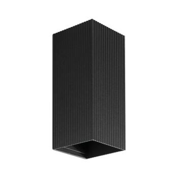 FARO Barcelona FARO 40566 - Fali lámpa SOLE 2xGU10/8W/230V fekete csipkézett szögletes 40566 kép