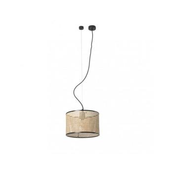 FARO Barcelona FARO 64314-48 - Csillár zsinóron MAMBO 1xE27/15W/230V rattan/fekete 64314-48 kép
