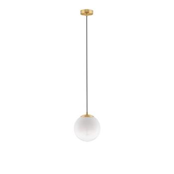 Fehér-aranyszínű üveg függőlámpa ø 20 cm Vita – Nova Luce kép