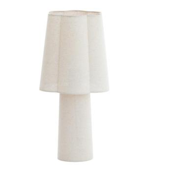 Fehér asztali lámpa textil búrával (magasság 50 cm) Musaby – Light & Living kép