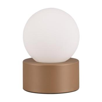 Fehér-barna asztali lámpa (magasság 17 cm) Countess – Reality kép