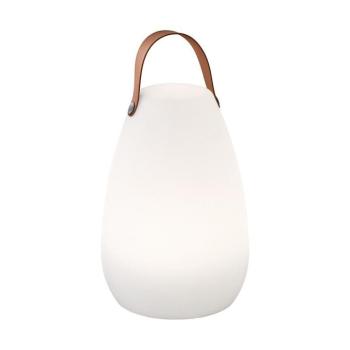 Fehér-barna LED asztali lámpa (magasság 26 cm) Ruby – Fischer & Honsel kép