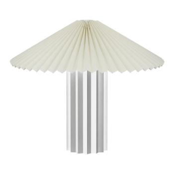 Fehér-ezüstszínű dimmelhető asztali lámpa textil búrával (magasság 36 cm) Taite – Blomus kép