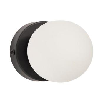 Fehér-fekete fém fali lámpa ø 8 cm Brisia – Kave Home kép