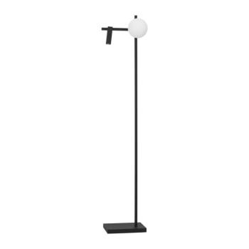 Fehér-fekete fém LED állólámpa hajlítható szerkezettel üveg búrával (magasság 150 cm) Joline – Nova Luce kép
