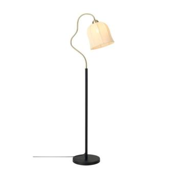 Fehér-fekete textil állólámpa (magasság 150 cm) Bell – Ellos Home kép