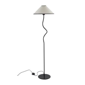 Fehér-fekete textil dimmelhető állólámpa (magasság 148 cm) Juliet – Jotex kép