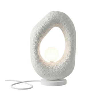 Fehér fém asztali lámpa (magasság 50 cm) Lore – Opviq lights kép