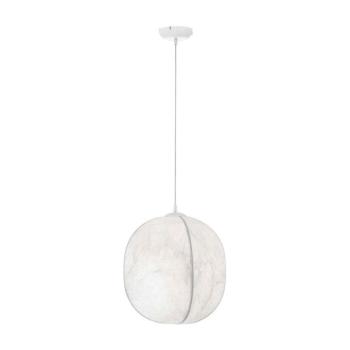 Fehér fém függőlámpa textil búrával ø 42 cm Pierida – Nova Luce kép