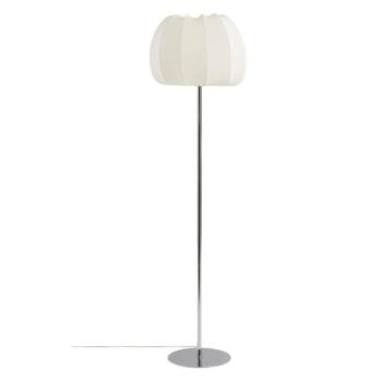 Fehér-fényes ezüstszínű textil állólámpa (magasság 150 cm) Pion – Jotex kép