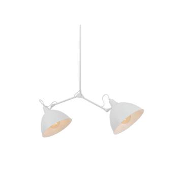 Fehér függőlámpa fém búrával 104x104 cm Coben - CustomForm