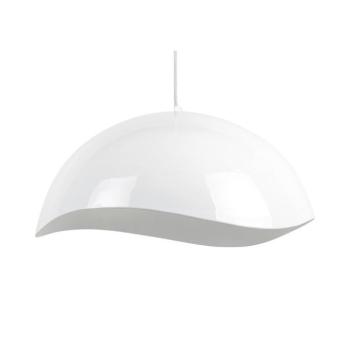 Fehér függőlámpa fém búrával ø 50 cm Waved – Leitmotiv kép