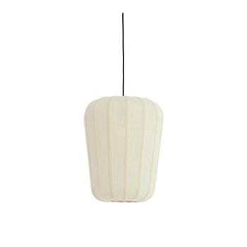 Fehér függőlámpa textil búrával ø 10 cm Bibury – Light & Living kép
