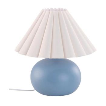 Fehér-kék kerámia asztali lámpa (magasság 34 cm) Crasso – Jotex kép