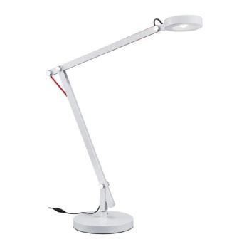 Fehér LED asztali lámpa hajlítható szerkezettel (magasság 90 cm) Amsterdam – Trio kép