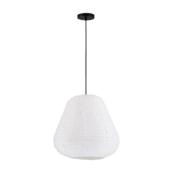 Fehér len függőlámpa ø 50 cm Linnet – Nova Luce kép